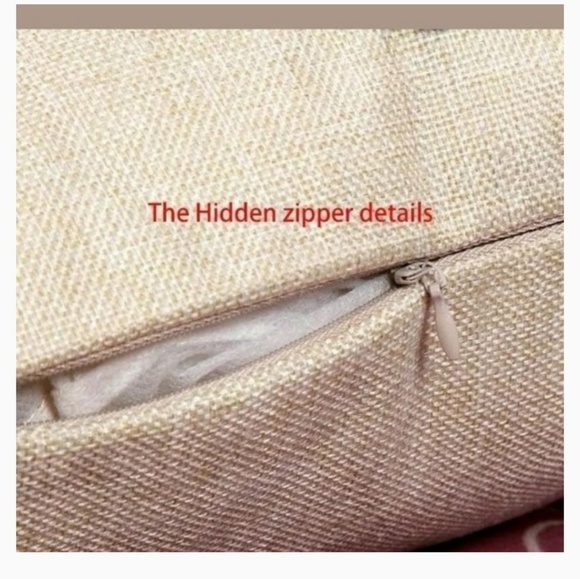 Pillow case 18" Cotton Linen Cushions Cover horns - Picture 3 of 7